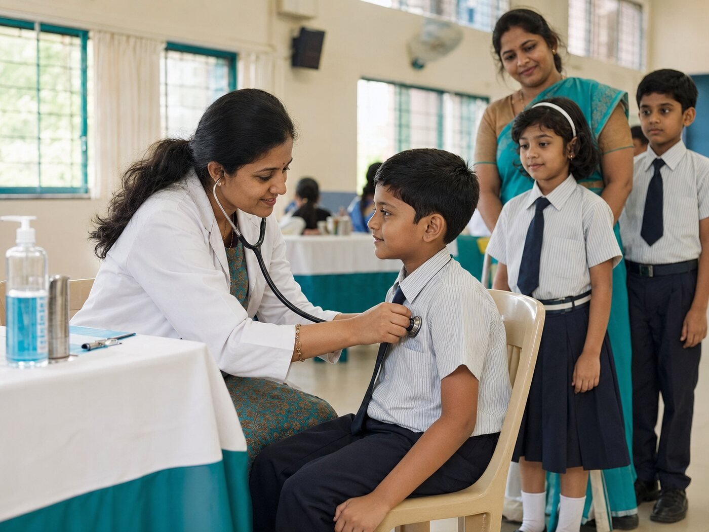 Representative school and college medical camp