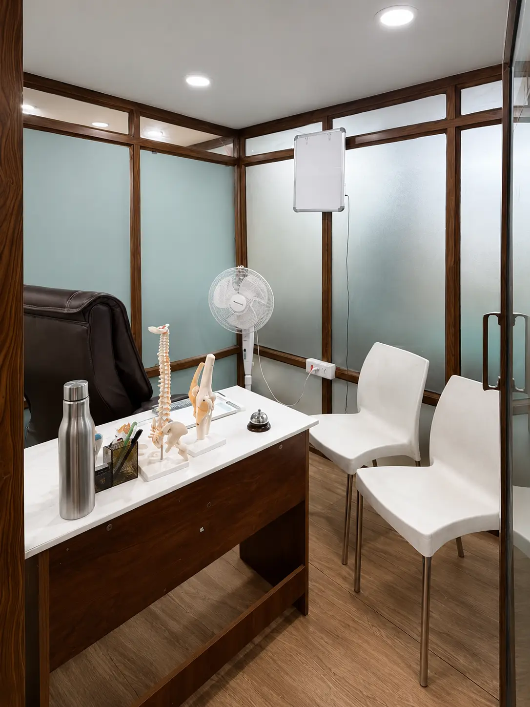 Doctor consultation room at Firstline Clinic
