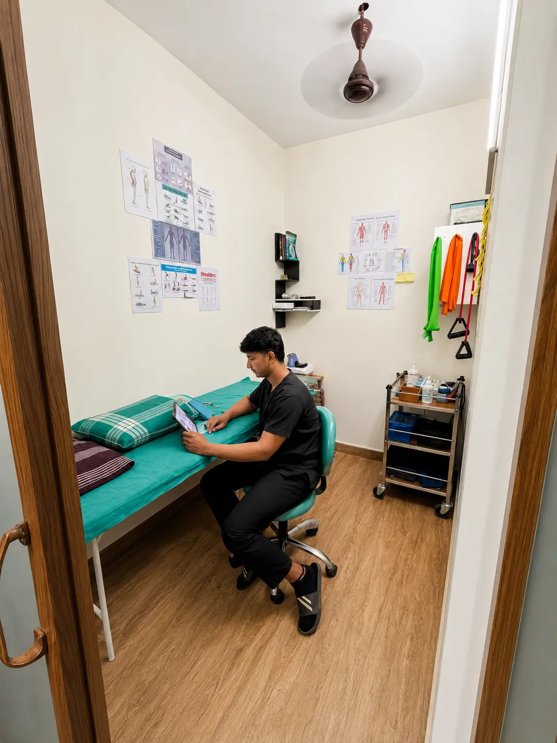 Physiotherapy treatment room at Firstline Clinic