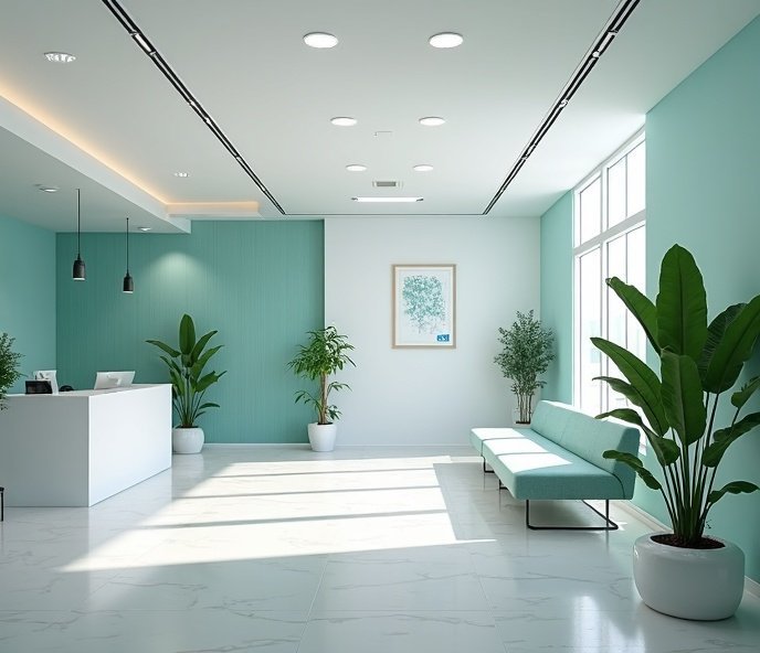 Firstline Multispeciality Clinic reception area
